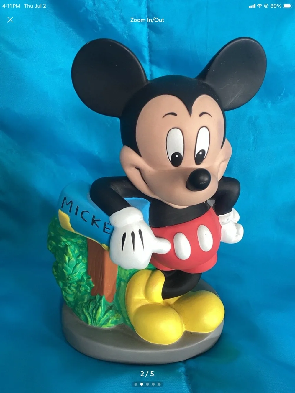 Disney Mickey Mouse coin bank